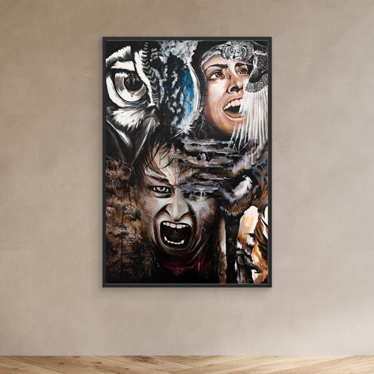 "Carmen Ferale" Framed Canvas Print