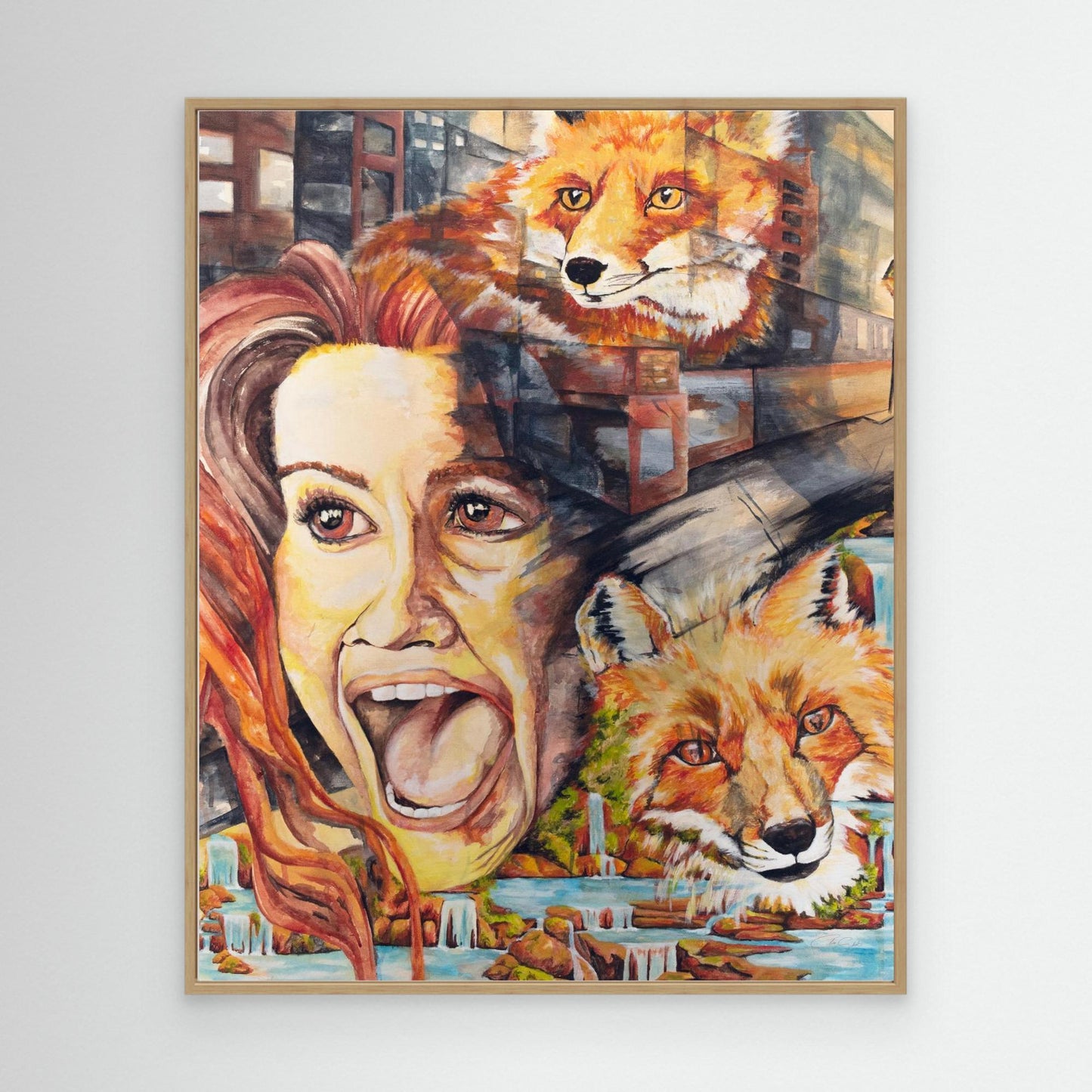 "Betwix Realms" Framed Canvas Print