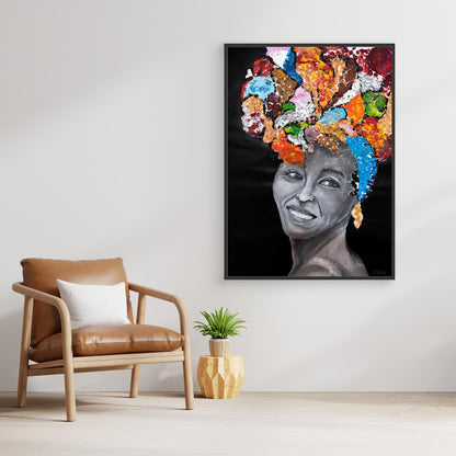 "Colorita" Framed Canvas Print