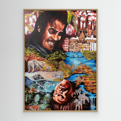 "Souls Dance" Framed Canvas Print