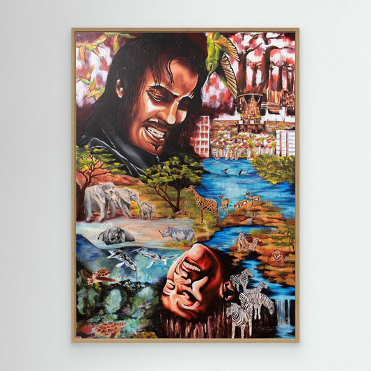 "Souls Dance" Framed Canvas Print