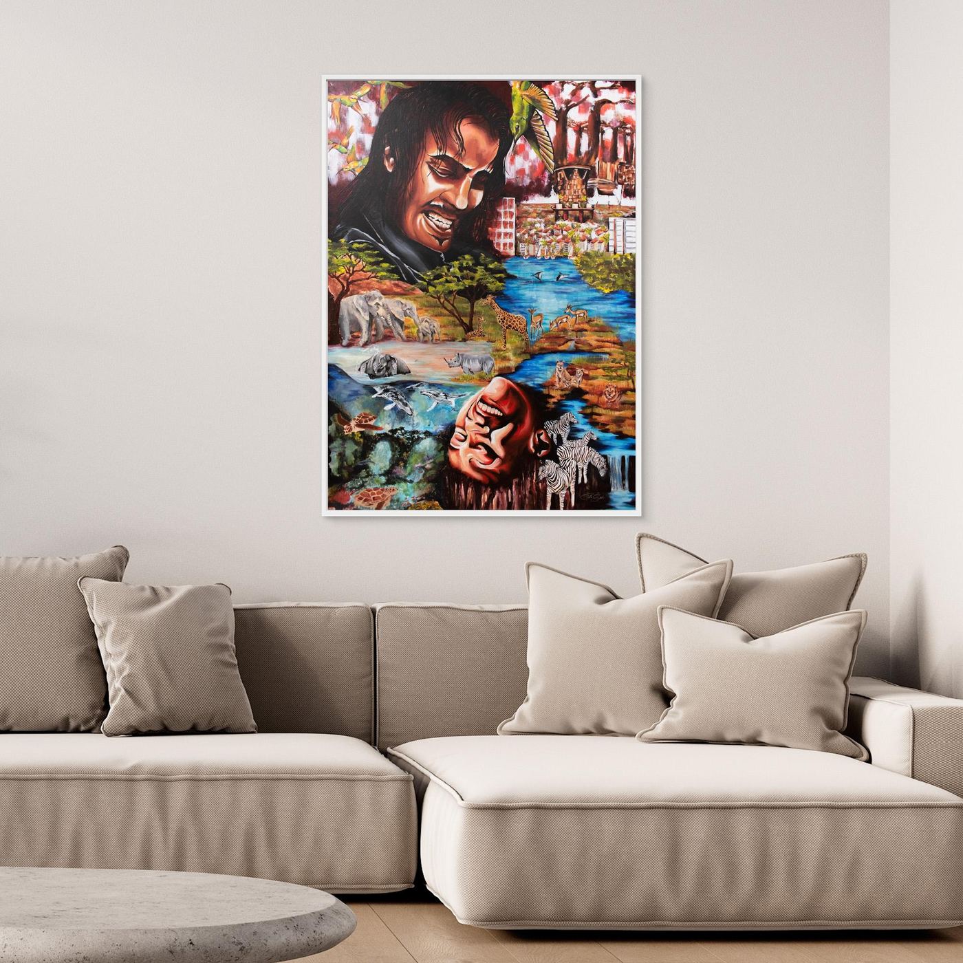 "Souls Dance" Framed Canvas Print
