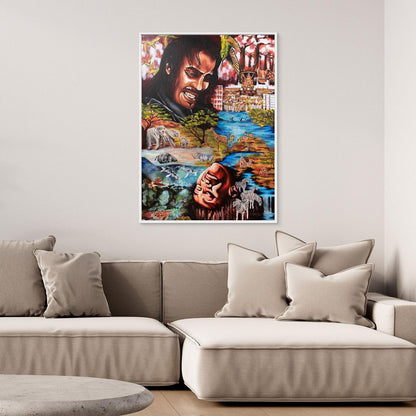"Souls Dance" Framed Canvas Print