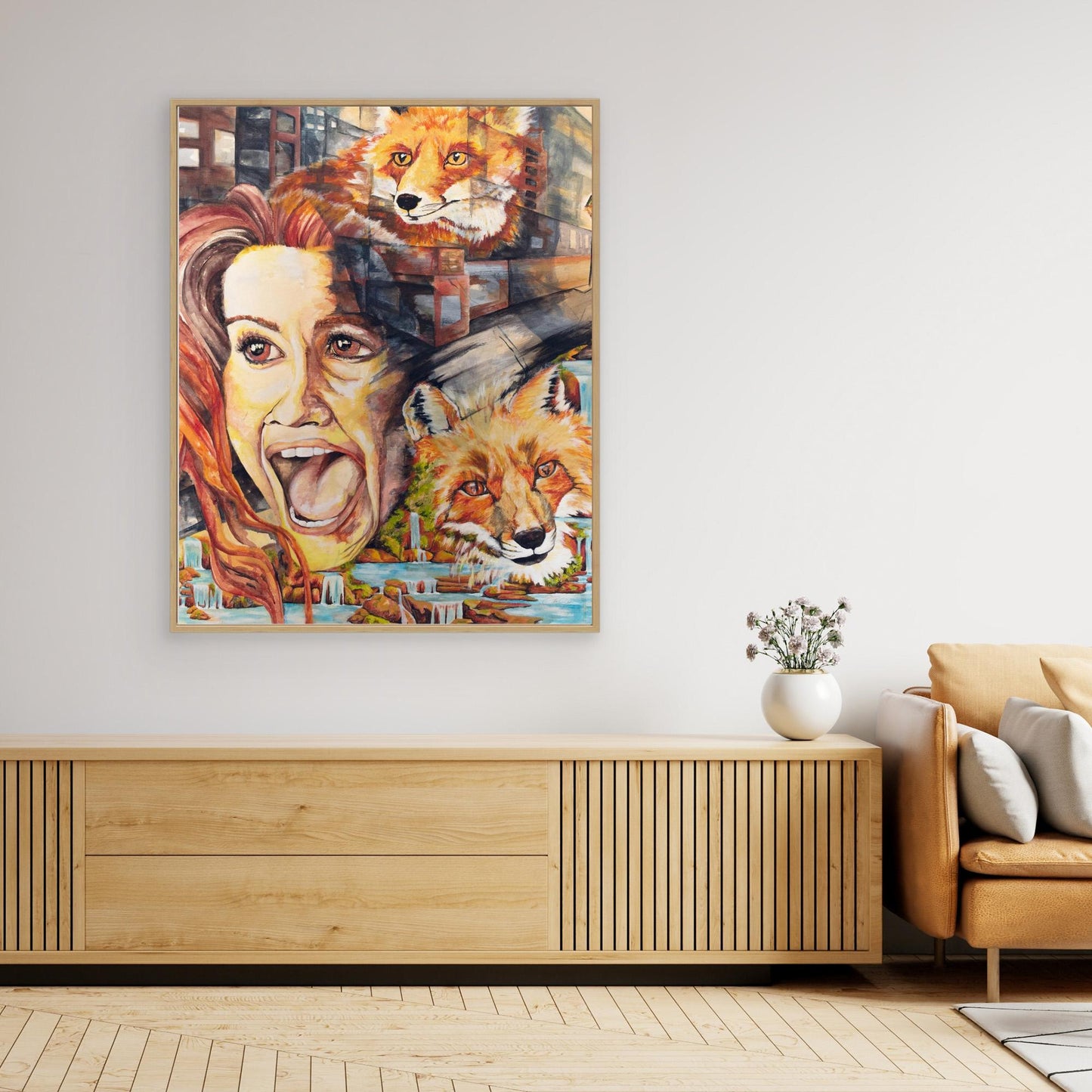 "Betwix Realms" Framed Canvas Print