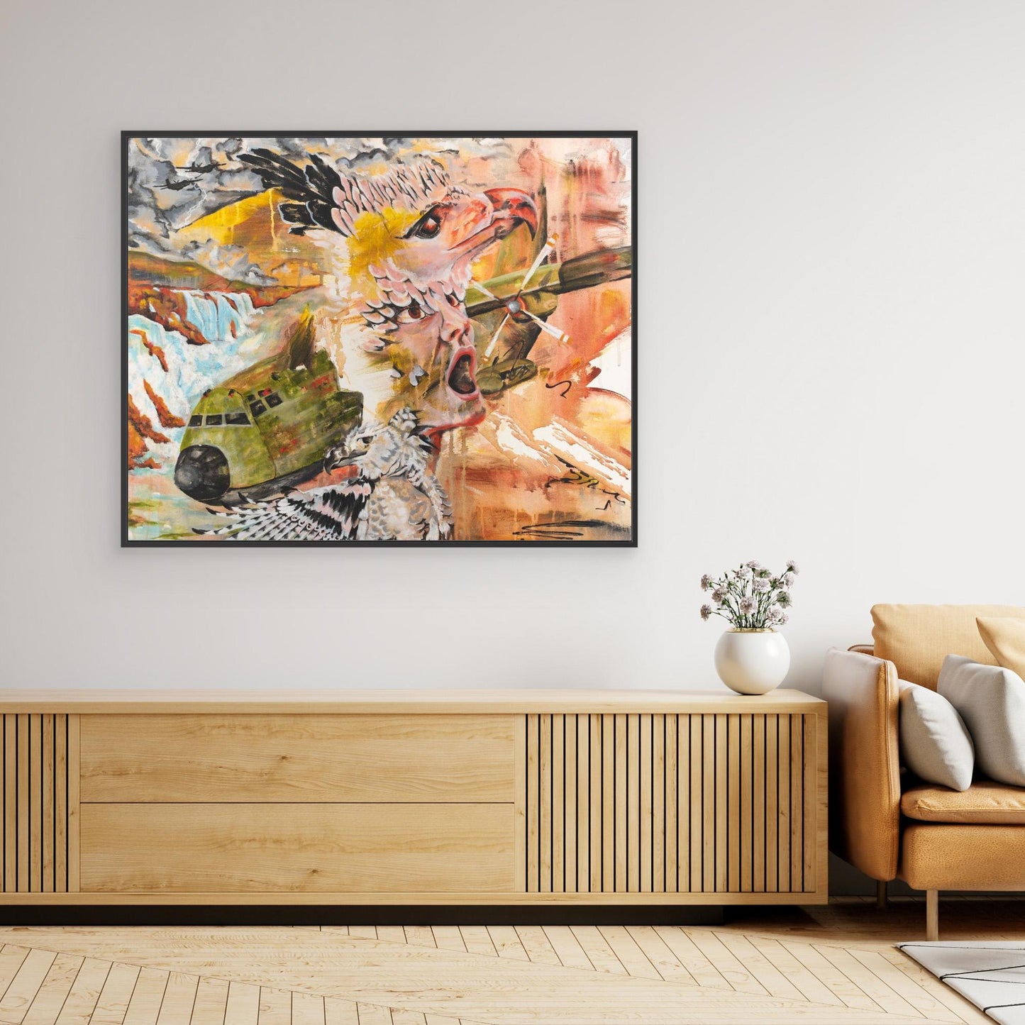 "Harpyie" Framed Canvas Print