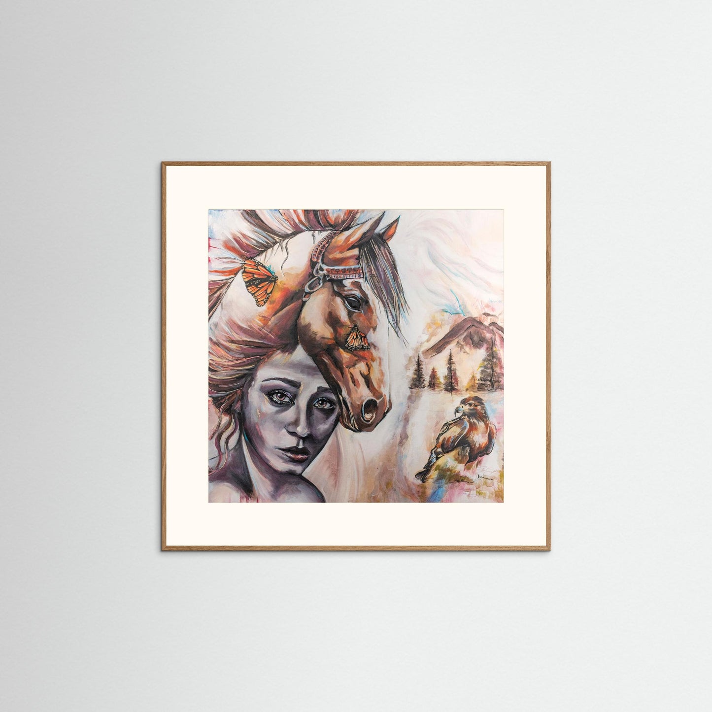 "Silence in the Tempest" Framed Paper Print