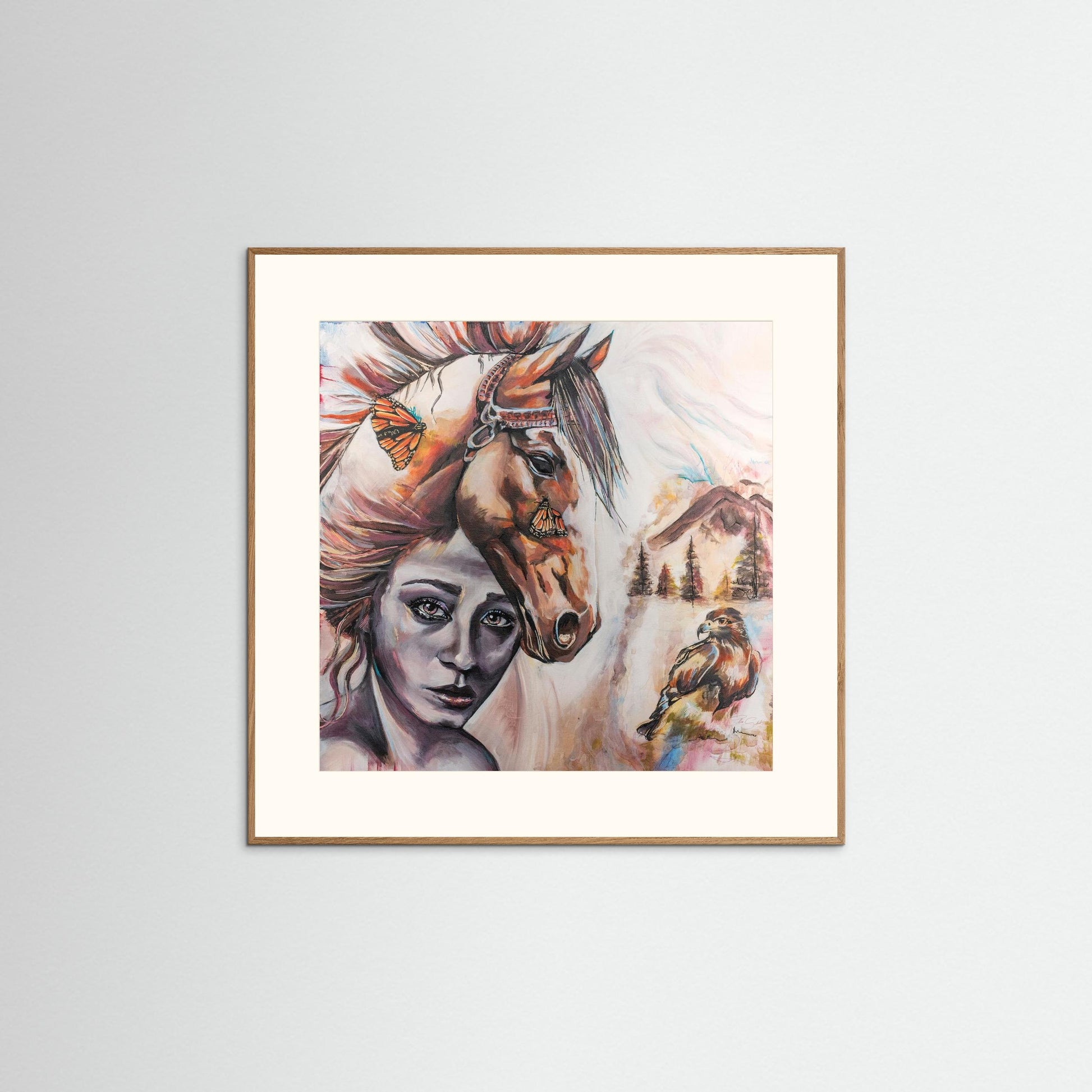 "Silence in the Tempest" Framed Paper Print