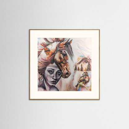 "Silence in the Tempest" Framed Paper Print