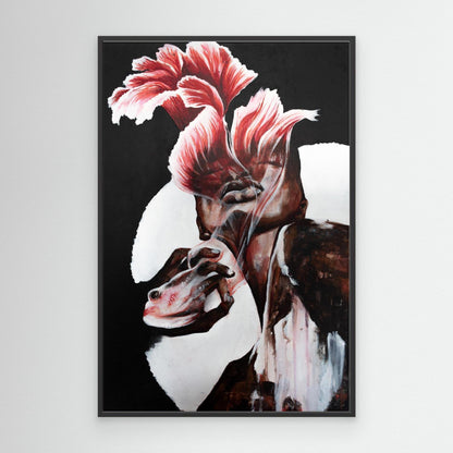 "Rose" Framed Canvas Print