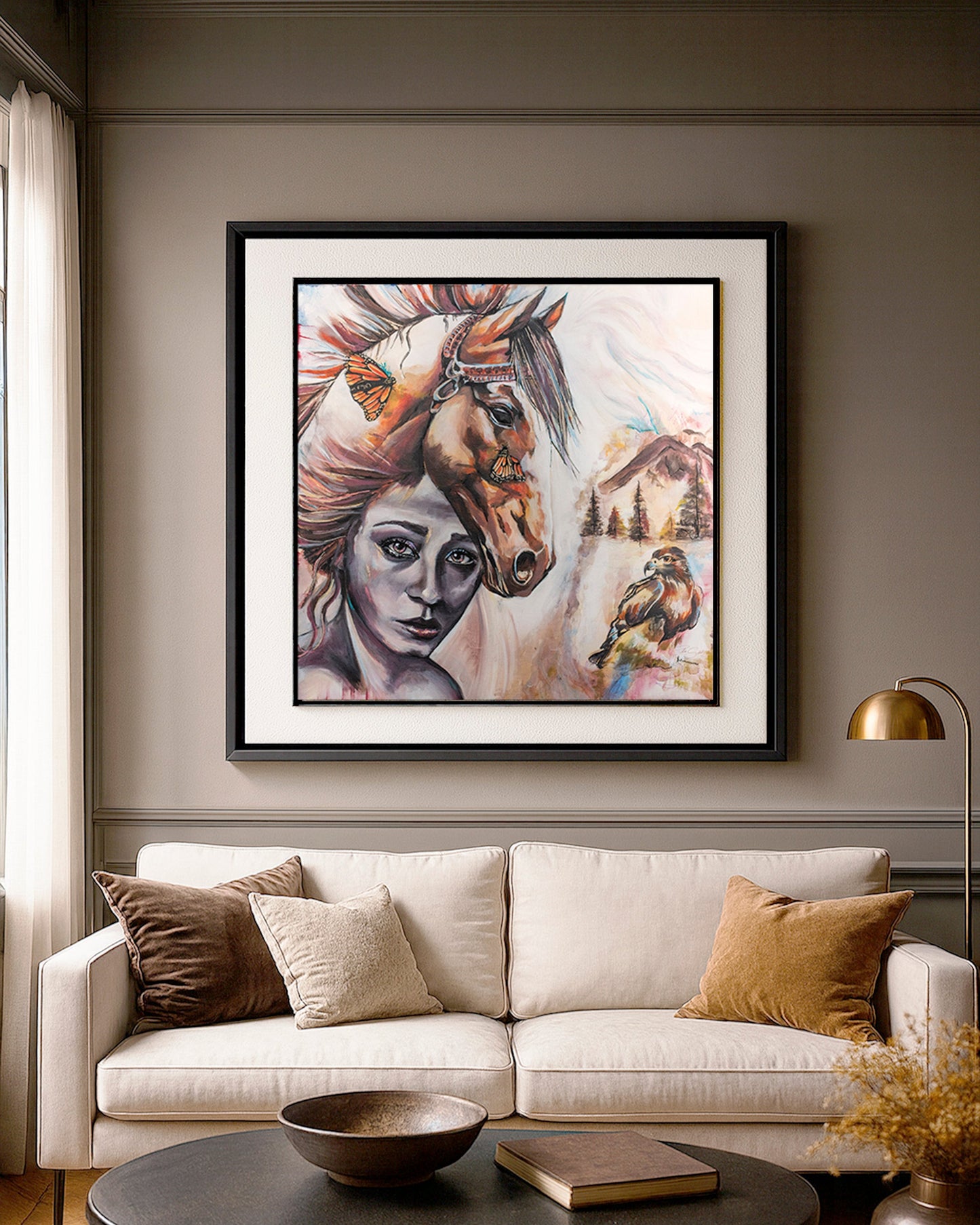 "Silence in the Tempest" Framed Paper Print