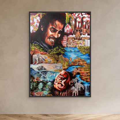 "Souls Dance" Framed Canvas Print