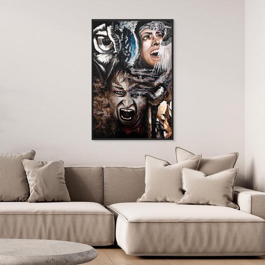 "Carmen Ferale" Framed Canvas Print