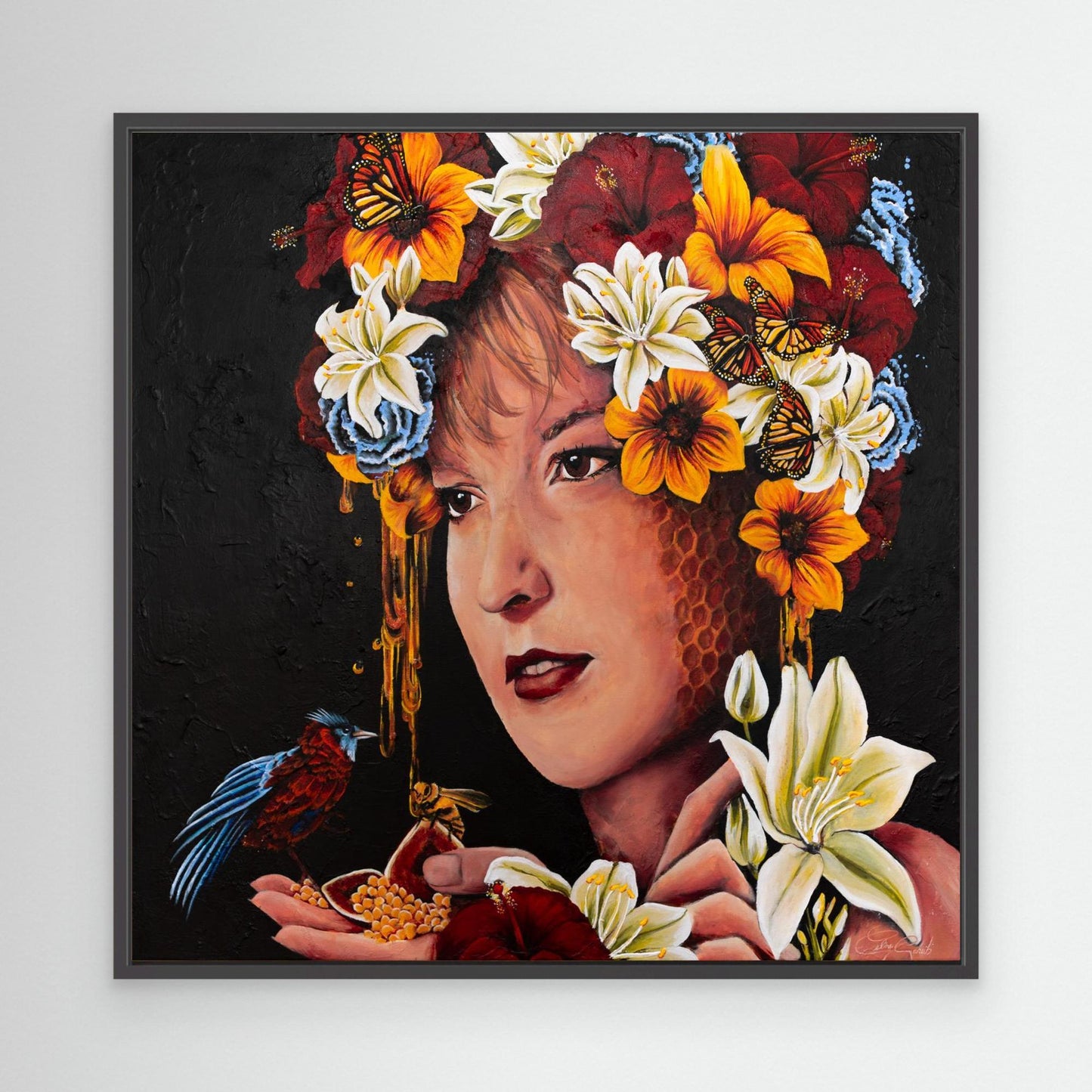 "LISA" Framed Canvas Print