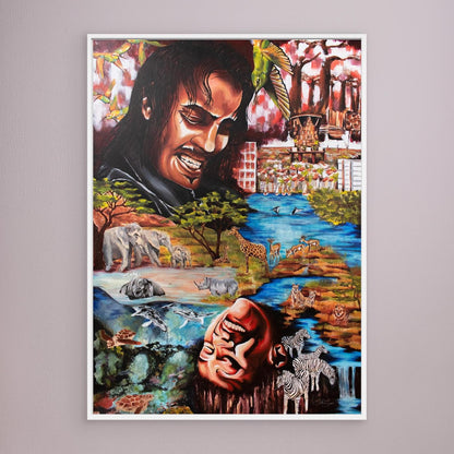 "Souls Dance" Framed Canvas Print
