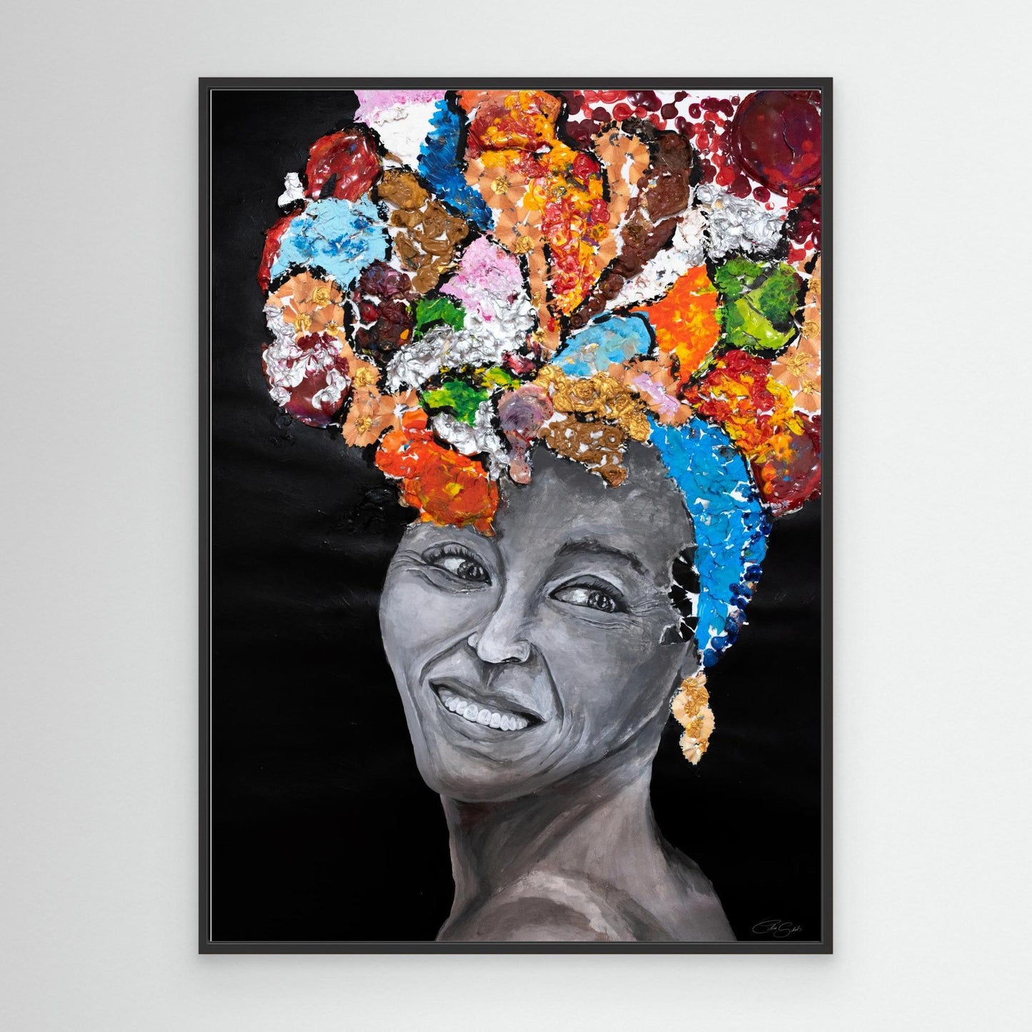 "Colorita" Framed Canvas Print