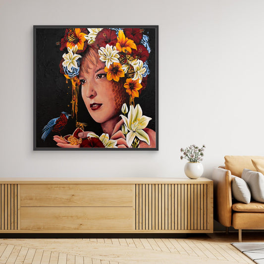 "LISA" Framed Canvas Print