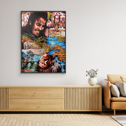 "Souls Dance" Framed Canvas Print