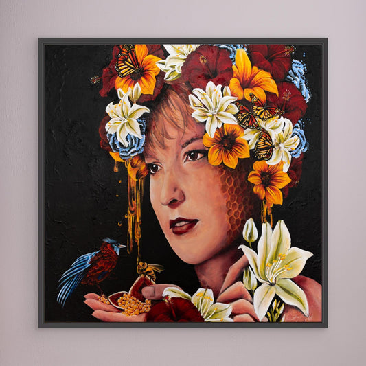 "LISA" Framed Canvas Print