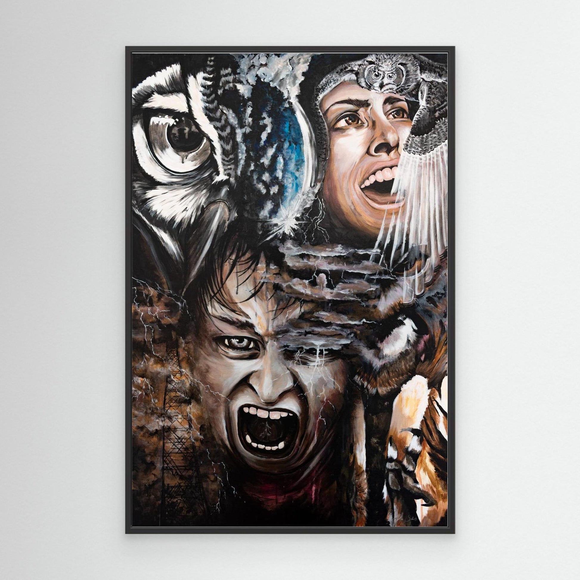 "Carmen Ferale" Framed Canvas Print