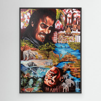 "Souls Dance" Framed Canvas Print
