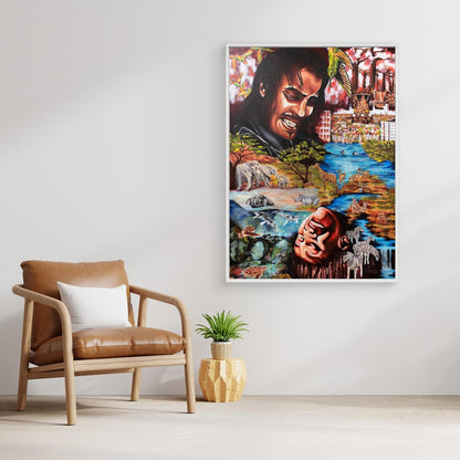 "Souls Dance" Framed Canvas Print