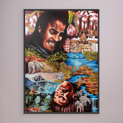 "Souls Dance" Framed Canvas Print
