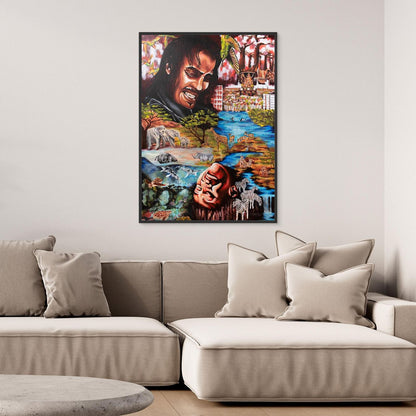 "Souls Dance" Framed Canvas Print